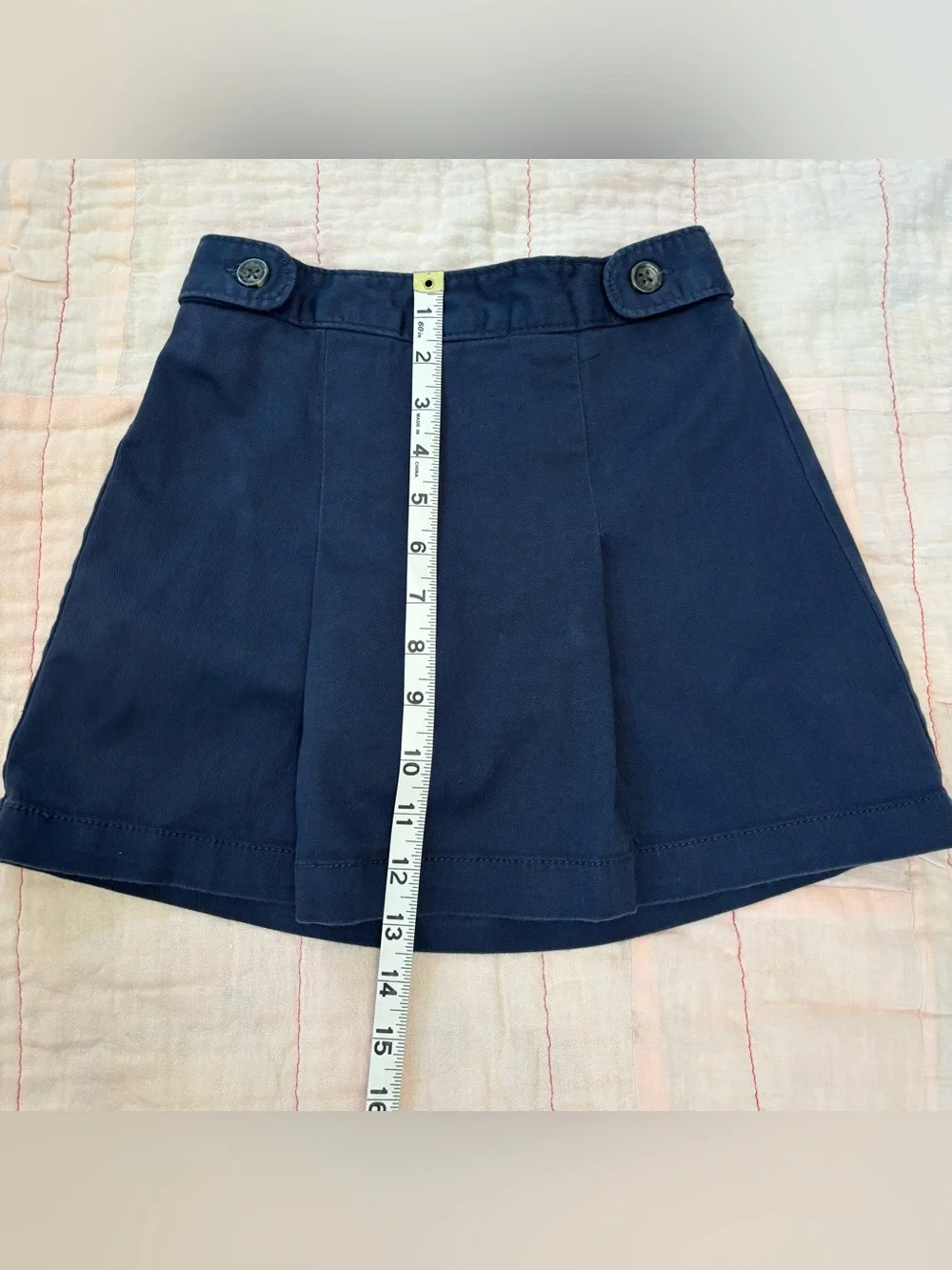 EUC Old Navy Girls Navy Pleated Skort, Sz M/8, Pull On School Uniform